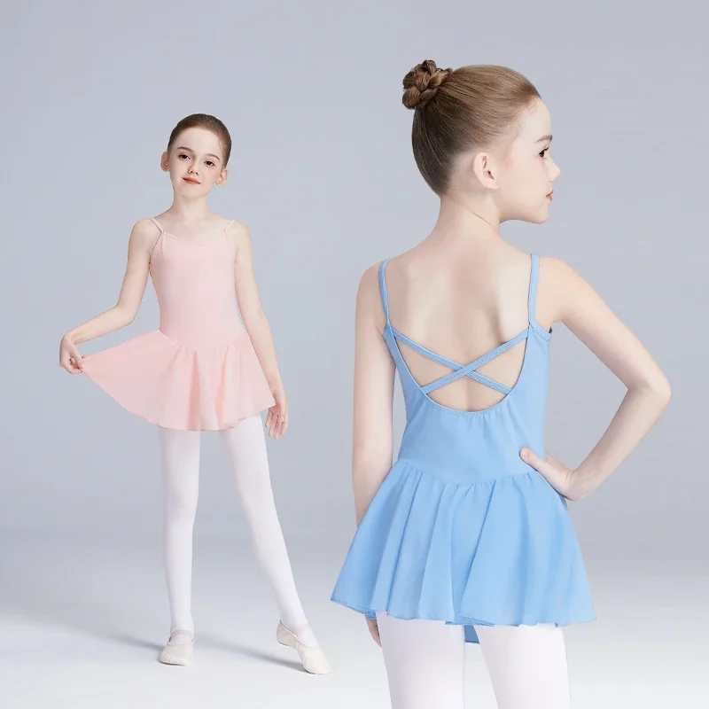 Skateboard - Girls Ballet Dress Suspender Chiffon Dress