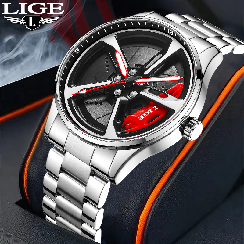 Resistance Band - LIGE Unique Creative Quartz Man Watch