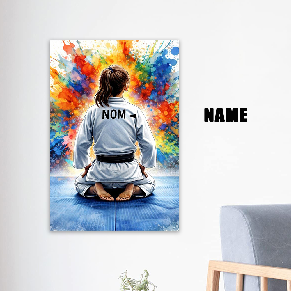 Colorful Personalized Man Judo - Sports Equipment Poster recension och pris
