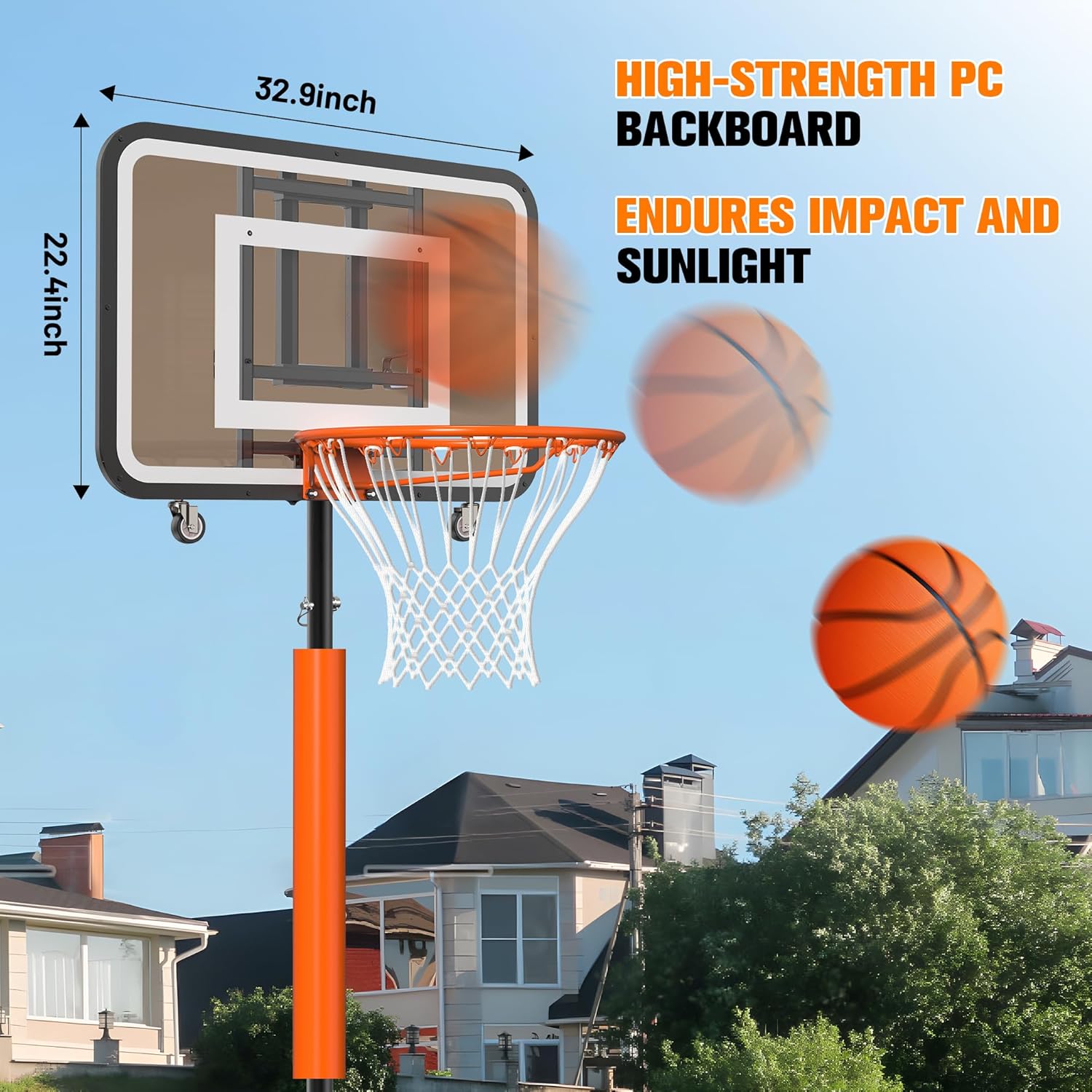 Adjustable Portable Basketball - Basketball Hoop recension och pris